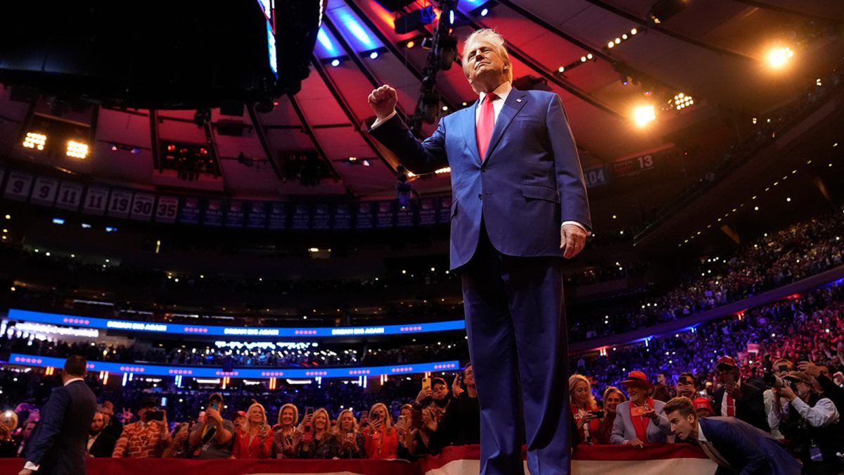 Trump al Madison Square Garden di New York